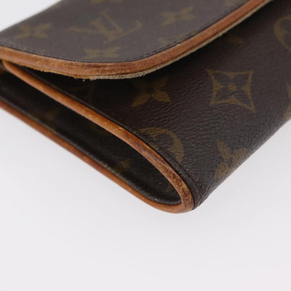 LOUIS VUITTON Monogram Pochette Twin GM Shoulder Bag M51852 LV Auth 176333