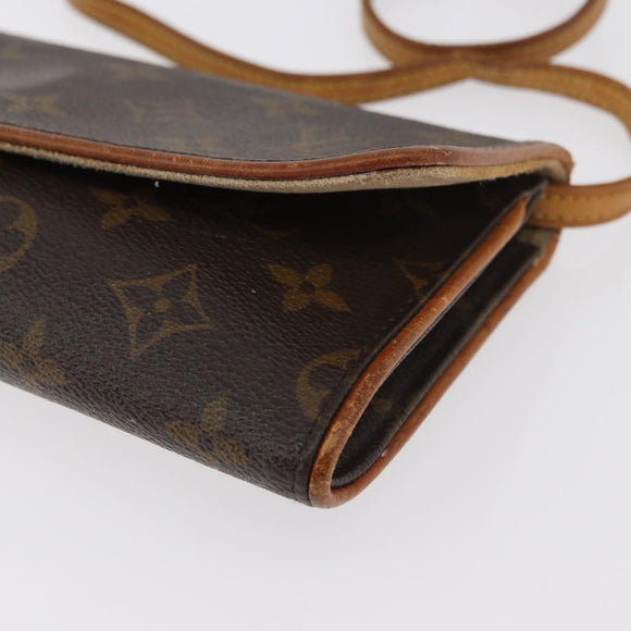 LOUIS VUITTON Monogram Pochette Twin GM Shoulder Bag M51852 LV Auth 176333
