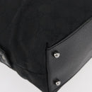 GUCCI GG Canvas Hand Bag Black Silver 113009 Auth 176335-9