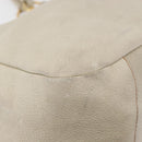 PRADA Tote Bag Leather Ivory Gold Auth 176345-8