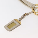 PRADA Tote Bag Leather Ivory Gold Auth 176345-9