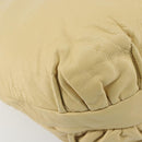 LOEWE Anagram Shoulder Bag Leather Beige Auth 176351-14