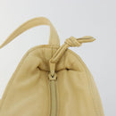 LOEWE Anagram Shoulder Bag Leather Beige Auth 176351-11