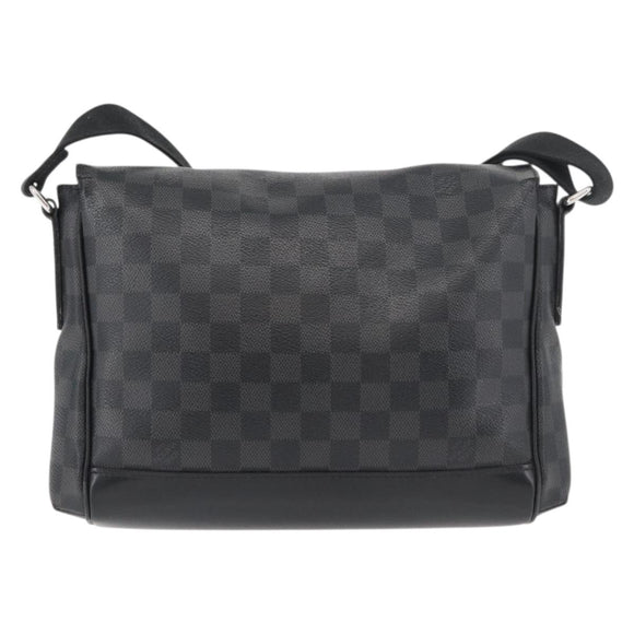 LOUIS VUITTON Damier Graphite Messenger PM Umhängetasche N41457 LV Auth 176357