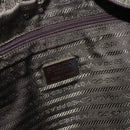 PRADA Tote Bag Nylon Khaki Silver Auth 176359-18