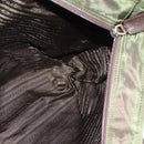 PRADA Tote Bag Nylon Khaki Silver Auth 176359-19