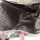 PRADA Tote Bag Nylon Khaki Silver Auth 176359-23
