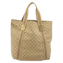 GUCCI GG Canvas Sherry Line Tote Bag Beige 189669 Auth 176360A-2