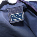 PRADA Tote Bag Nylon Navy Silver Auth 176361A-18