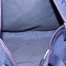 PRADA Tote Bag Nylon Navy Silver Auth 176361A-11
