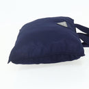 PRADA Tote Bag Nylon Navy Silver Auth 176361A-4