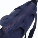 PRADA Tote Bag Nylon Navy Silver Auth 176361A-6