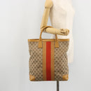 GUCCI GG Canvas Sherry Line Tote Bag Beige Gold 002 1093 3444 Auth 176362-21