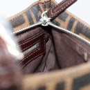 FENDI Zucca Canvas Mamma Baguette Hand Bag Brown Black Auth 176365-21