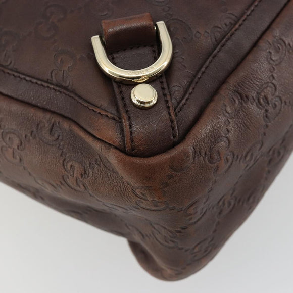 GUCCI GG Canvas Guccissima Tote Bag Leather Brown Gold 141472 Auth 176366