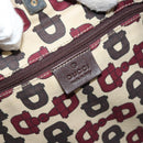 GUCCI GG Canvas Guccissima Tote Bag Leather Brown Gold 141472 Auth 176366-17