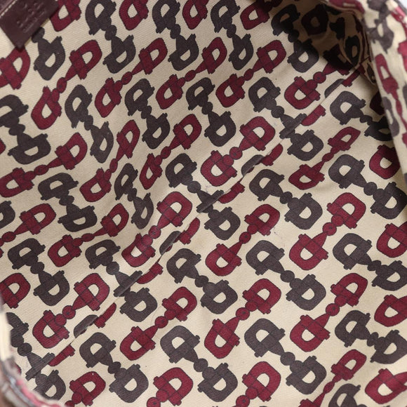 GUCCI GG Canvas Guccissima Tote Bag Leather Brown Gold 141472 Auth 176366