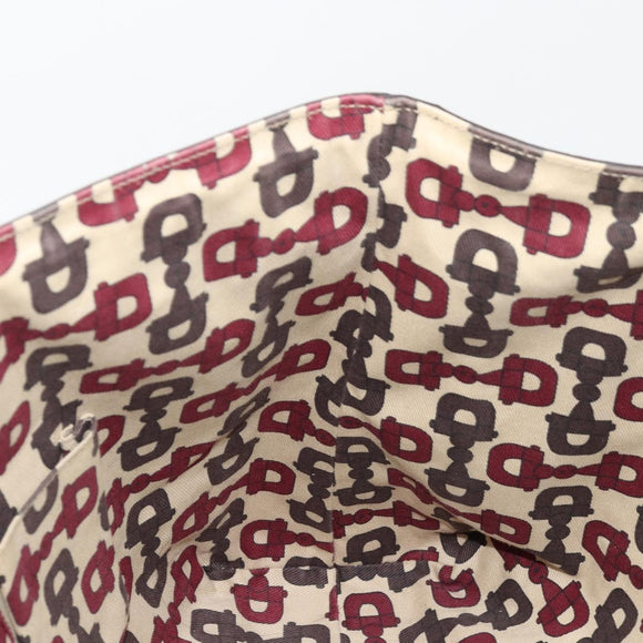GUCCI GG Canvas Guccissima Tote Bag Leather Brown Gold 141472 Auth 176366