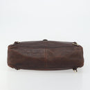 GUCCI GG Canvas Guccissima Tote Bag Leather Brown Gold 141472 Auth 176366-5