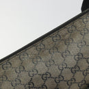 GUCCI GG Crystal Shoulder Bag Coated Canvas Navy Gold 145857 Auth 176367-9