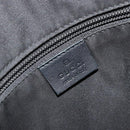 GUCCI GG Crystal Shoulder Bag Coated Canvas Navy Gold 145857 Auth 176367-18