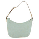 GUCCI GG Canvas Shoulder Bag Light Blue Gold 005 0813 Auth 176372A-1