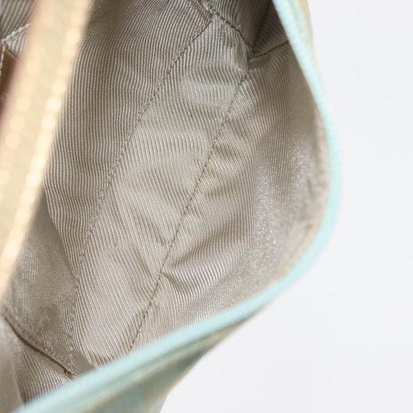 GUCCI GG Canvas Shoulder Bag Light Blue Gold 005 0813 Auth 176372A