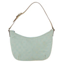 GUCCI GG Canvas Shoulder Bag Light Blue Gold 005 0813 Auth 176372A-13
