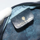 GUCCI GG Supreme Sherry Line Shoulder Bag PVC Navy Gold 010 378 Auth 176374-16