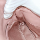 Miu Miu Matelasse Chain Shoulder Bag Leather 2way Pink Silver Auth 176382SAM-24