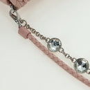 Miu Miu Matelasse Chain Shoulder Bag Leather 2way Pink Silver Auth 176382SAM-8
