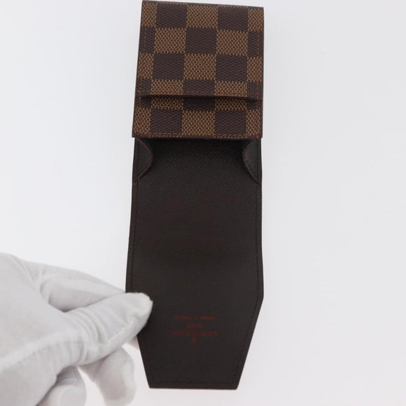 LOUIS VUITTON Damier Ebene Etui Cigarette Case N63024 LV Auth 176385A