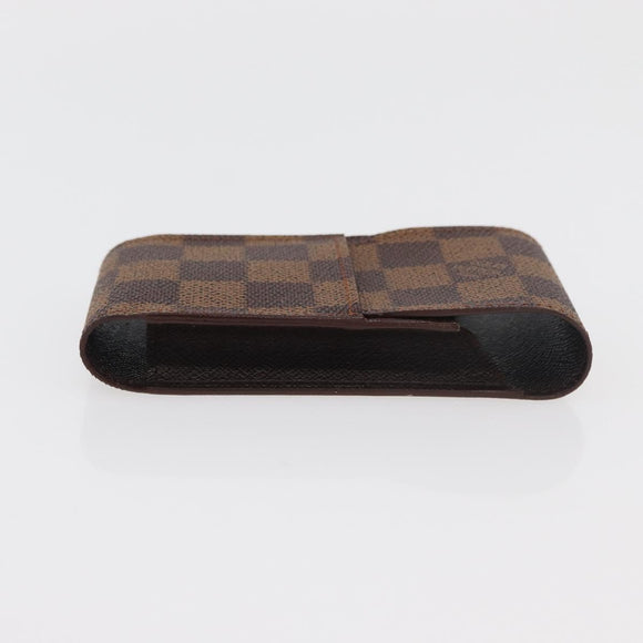 LOUIS VUITTON Damier Ebene Etui Cigarette Case N63024 LV Auth 176385A