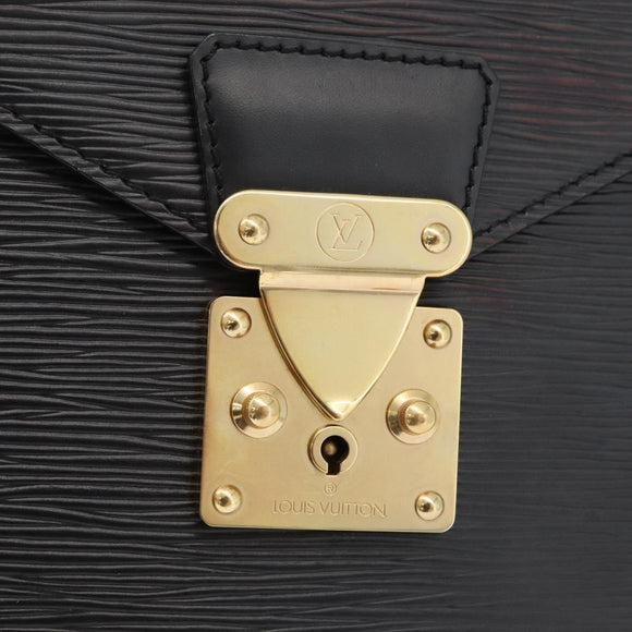 LOUIS VUITTON Epi Serviette Conseiller Business Bag Black M54422 LV Auth 176387A