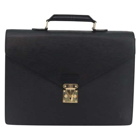 LOUIS VUITTON Epi Serviette Conseiller Business Bag Black M54422 LV Auth 176387A