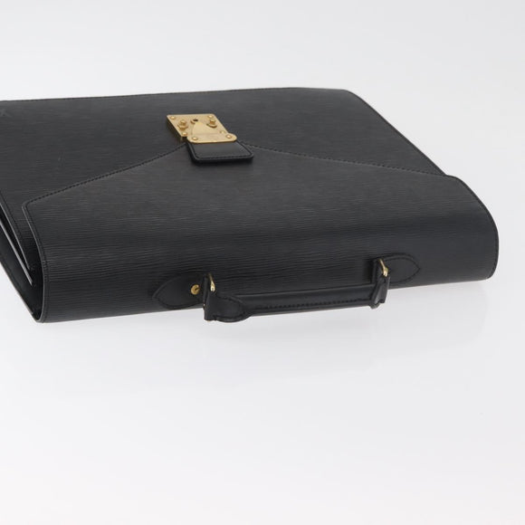 LOUIS VUITTON Epi Serviette Conseiller Business Bag Black M54422 LV Auth 176387A