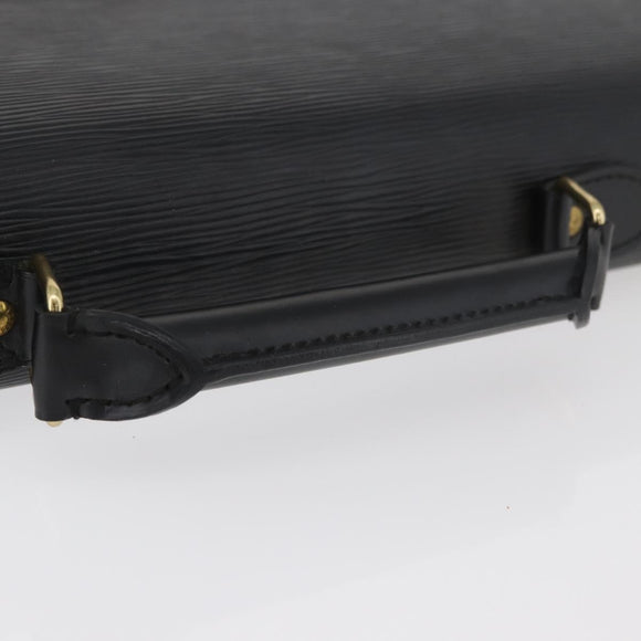 LOUIS VUITTON Epi Serviette Conseiller Business Bag Black M54422 LV Auth 176387A