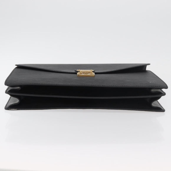 LOUIS VUITTON Epi Serviette Conseiller Business Bag Black M54422 LV Auth 176387A