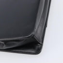 Christian Dior Chain Shoulder Bag Leather Black Gold Auth 176389-14