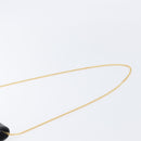 Christian Dior Chain Shoulder Bag Leather Black Gold Auth 176389-8