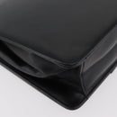 Christian Dior Chain Shoulder Bag Leather Black Gold Auth 176389A-15