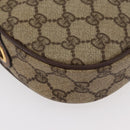 GUCCI GG Supreme Web Sherry Line Bag PVC Beige Gold 007 58 6112 Auth 176401-14