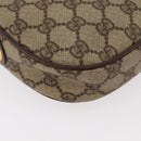 GUCCI GG Supreme Web Sherry Line Bag PVC Beige Gold 007 58 6112 Auth 176401-16