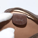 GUCCI GG Supreme Web Sherry Line Bag PVC Beige Gold 007 58 6112 Auth 176401-10
