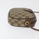 GUCCI GG Supreme Web Sherry Line Bag PVC Beige Gold 007 58 6112 Auth 176401-3