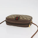 GUCCI GG Supreme Web Sherry Line Bag PVC Beige Gold 007 58 6112 Auth 176401-6