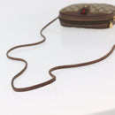 GUCCI GG Supreme Web Sherry Line Bag PVC Beige Gold 007 58 6112 Auth 176401-7