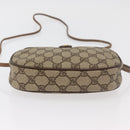 GUCCI GG Supreme Web Sherry Line Bag PVC Beige Gold 007 58 6112 Auth 176401-5
