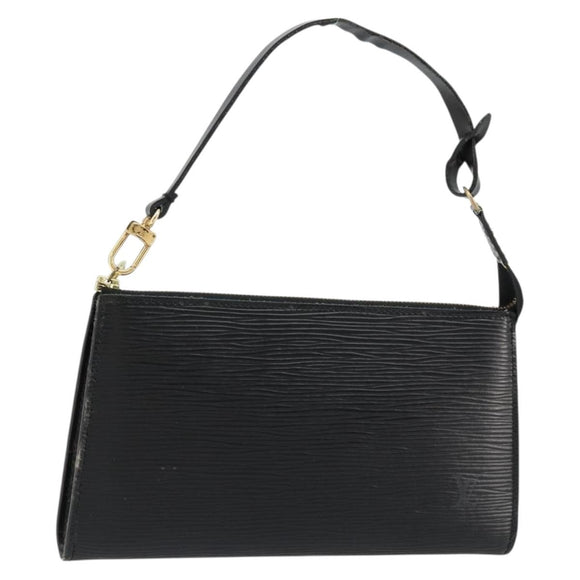 LOUIS VUITTON Epi Pochette Accessoires Pouch Black M52982 LV Auth 176403A