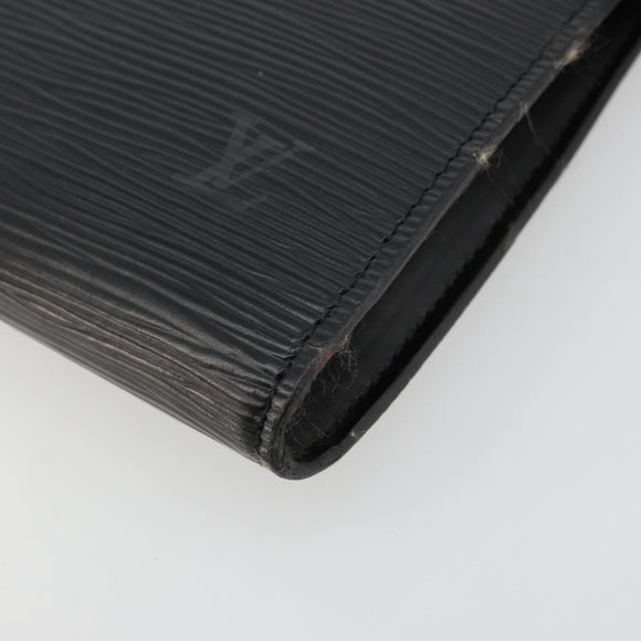 LOUIS VUITTON Epi Pochette Accessoires Pouch Black M52982 LV Auth 176403A